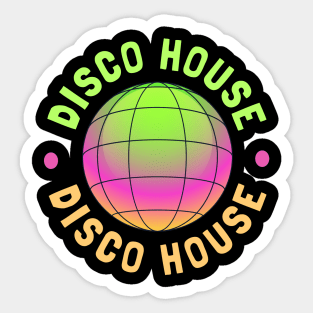 DISCO HOUSE - Limey Disco Balls Sticker